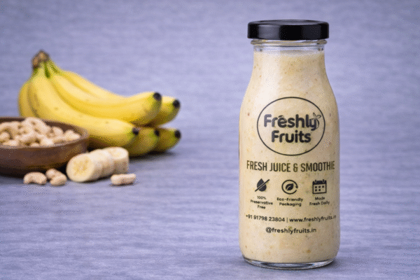 Banana cashew smoothie with fresh ingredients Banana Cashew Smoothie – 300 ML