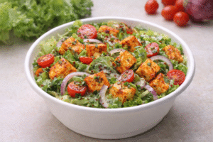 Lettuce Paprika Paneer Salad