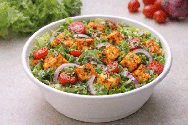 Lettuce Paprika Paneer Salad