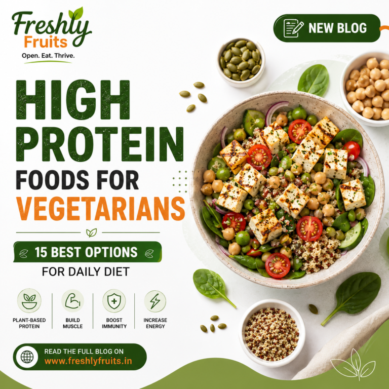High protein foods for vegetarians β 15 best protein-rich options for daily diet